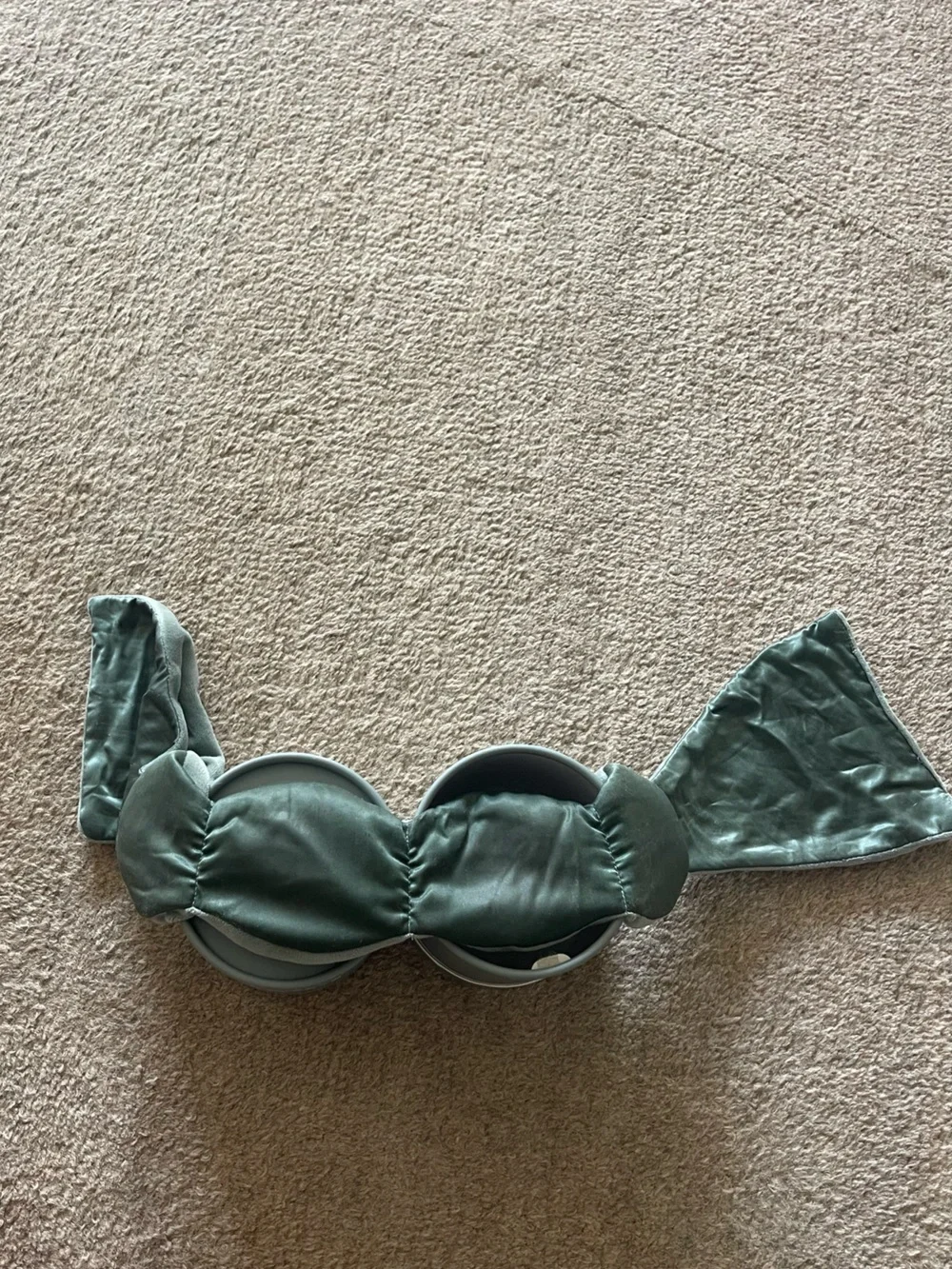 nodpod Silk Weighted Eye Blanket - Dusty Teal Gently Used MSRP: $38